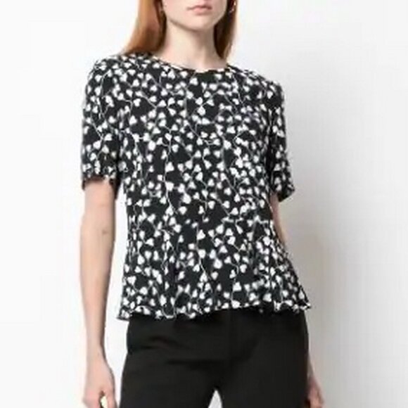 NWT Diane von Furstenberg DVF Orilla Peplum Top - From Work to Everyday Chic - Picture 3 of 12